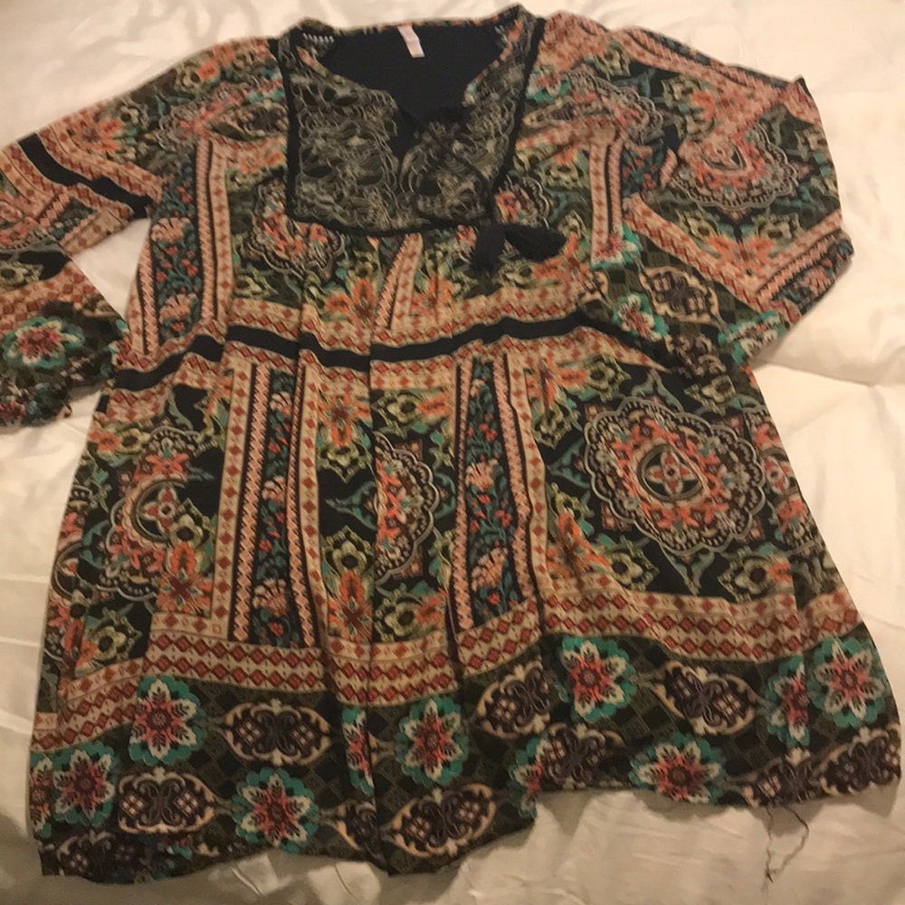 Bohemian ladies dress